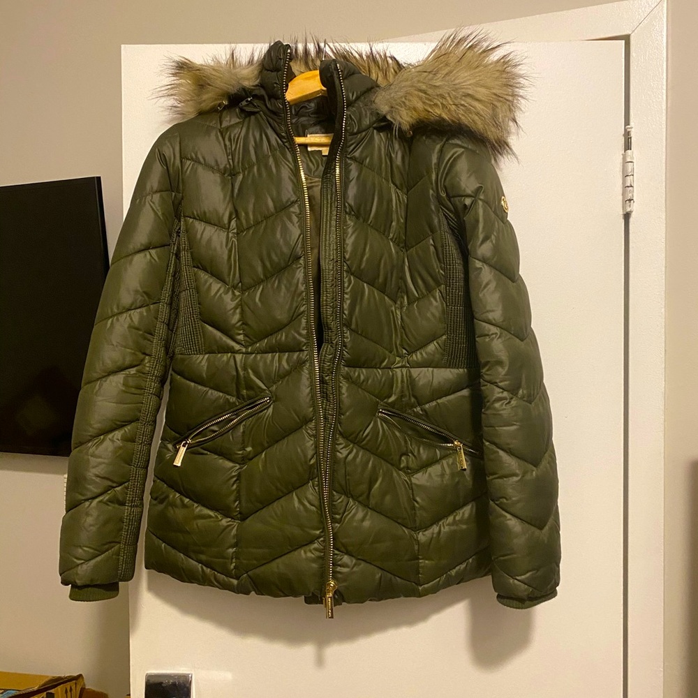 Michael Kors Green winter coat!